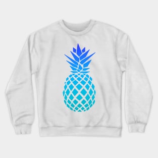 Blue Pineapple Design Crewneck Sweatshirt